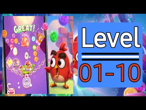 Angry Birds Dream Blast Level 1 to 10 Gameplay Walkthrough Android-IOS