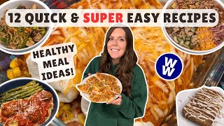 12 Simple & Healthy Recipes for Weight Loss | WeightWatchers Points & Calories | Quick Meal Ideas