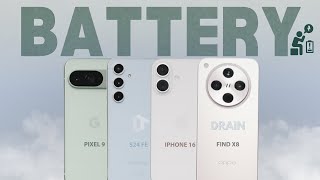 [討論] 英國 FindX8、iP16、S24FE、Pixel9測續航