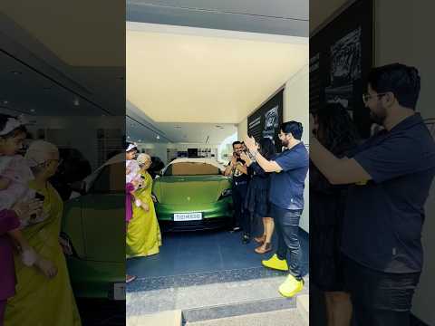 Surprise #Birthday #Gift 🎁 #PorscheTaycan #PushkarRajThakur #Wife  #Porsche #Taycan
