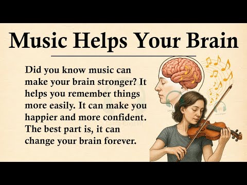 How playing an instrument benefits your brain || 🧠Learn English Through Story Level 3 |Graded Reader