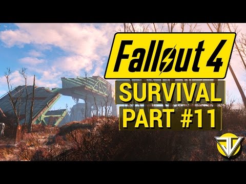 FALLOUT 4: SURVIVAL MODE Let's Play Part 11 - Searching for the INSTITUTE! (PC Gameplay Walkthrough)