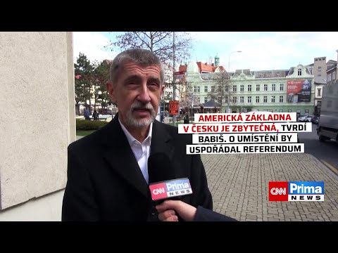 Americká základna v Česku je zbytečná, tvrdí Babiš. O umístění by uspořádal referendum