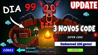 🛑 SAIU! 2 NOVOS CÓDIGOS DE 100 DIAMANTES NO 99 Noites na Floresta NO 99 NIGHTS TODOS OS CÓDIGOS 🤯