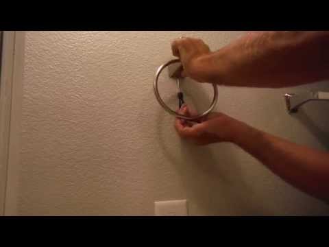 How to install towel ring?