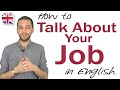 Talking About Your Job In English Spoken English Lesson