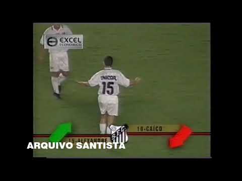 MEIA ALEXANDRE SUBSTITUI CAICO NO 2º TEMPO DE SANTOS 2 X 0 INTERNACIONAL   COPA DO BRASIL 1997