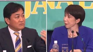 玉木雄一郎・高市首相「《消費税減税》名目賃金上昇率5%になれば必要ない‼️↔️財源明示はして頂きたい」衆議院選党首討論・日本記者クラブ20260126