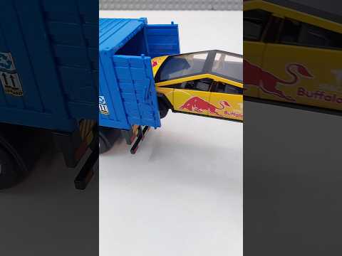 Diecast container truck & small to big cars asmr #cars #trucks