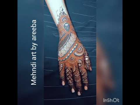 Pakistani mehndi design|Latest mehndi design|Art by Areeba artist #shorts #youtubeshorts #ytshorts
