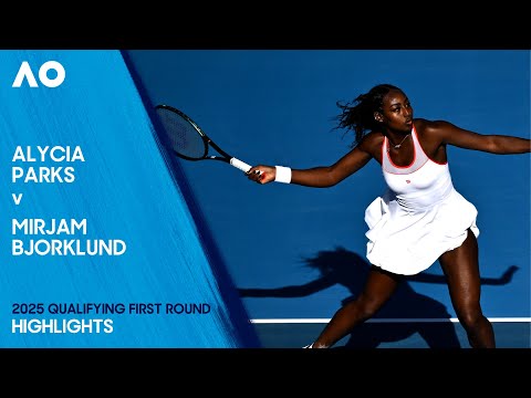 Alycia Parks v Mirjam Bjorklund Highlights | Australian Open 2025 Qualifying First Round