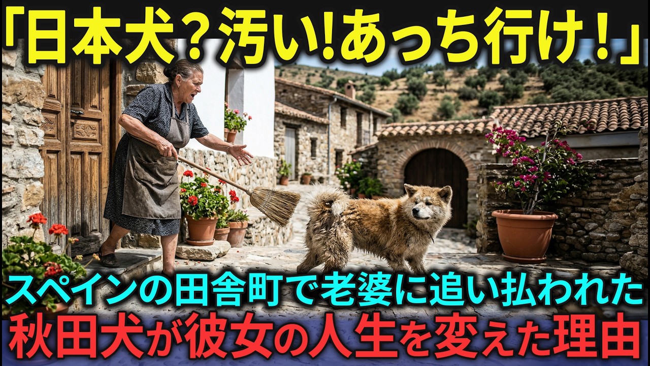 【海外の反応】スペインの田舎町で命を救った秋田犬ハル──日本の心が異国で起こした静かな奇跡【日本称賛】