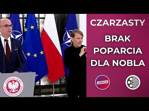 Konferencja marszałka Sejmu Włodzimierza Czarzastego