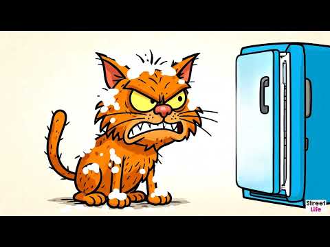 “The Ugliest Cartoon Cat vs The Fridge (and Pickle Jar) | Funniest Short Animation Ever!”
