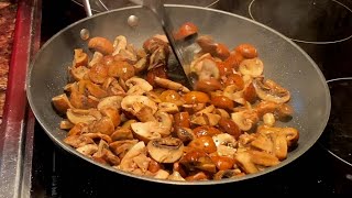 Sauteed Mushrooms Recipe - How To Cook Mushrooms On A Frying Pan - So Simple & Healthy!