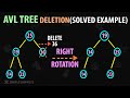 AVL Tree Deletion Working With Diagram Explanation 1 Solved Problem AVL Trees DSA