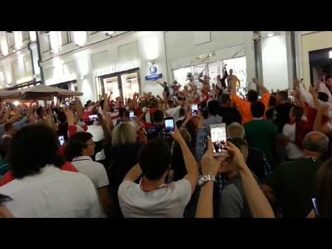 FIFA 2018 WORLD CUP / AWESOME CHEER / POLISH FANS / MOSCOW RED SQUARE