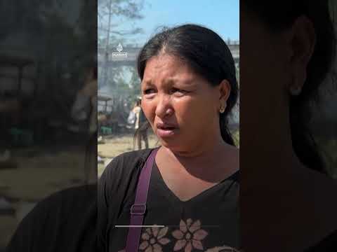 At least 33 killed after Myanmar military air strike hits market | AJ #shorts