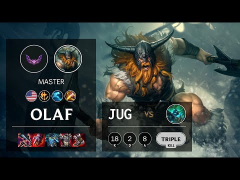 Olaf Jungle vs Hecarim - NA Master Patch 12.5