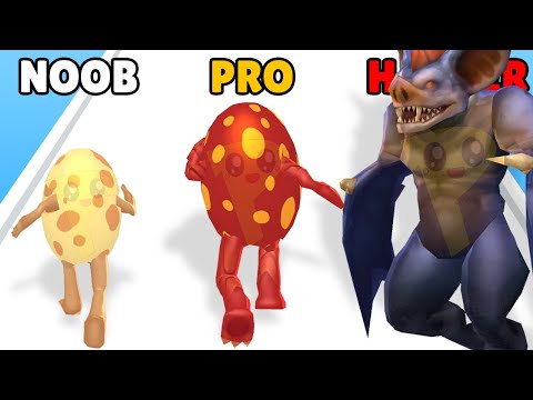NOOB vs PRO vs HACKER in Monster Egg 3D - YouTube