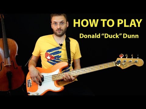 Come suonare nello stile di Donald Duck Dunn How to play Bass Riff of the day 152 ITA