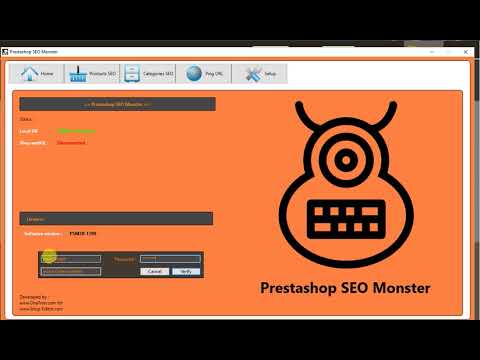 Get serial number for Prestashop SEO Moster