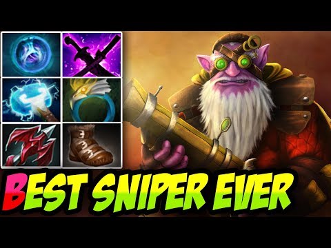 Dota 2 [Sniper] Best Carry Build,The Untouchable Sniper by Babyknight | Full Game