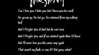 Halestorm - I forgive you w/ lyrics
