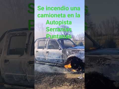 Fraga San Luis Se incendio una camioneta.
