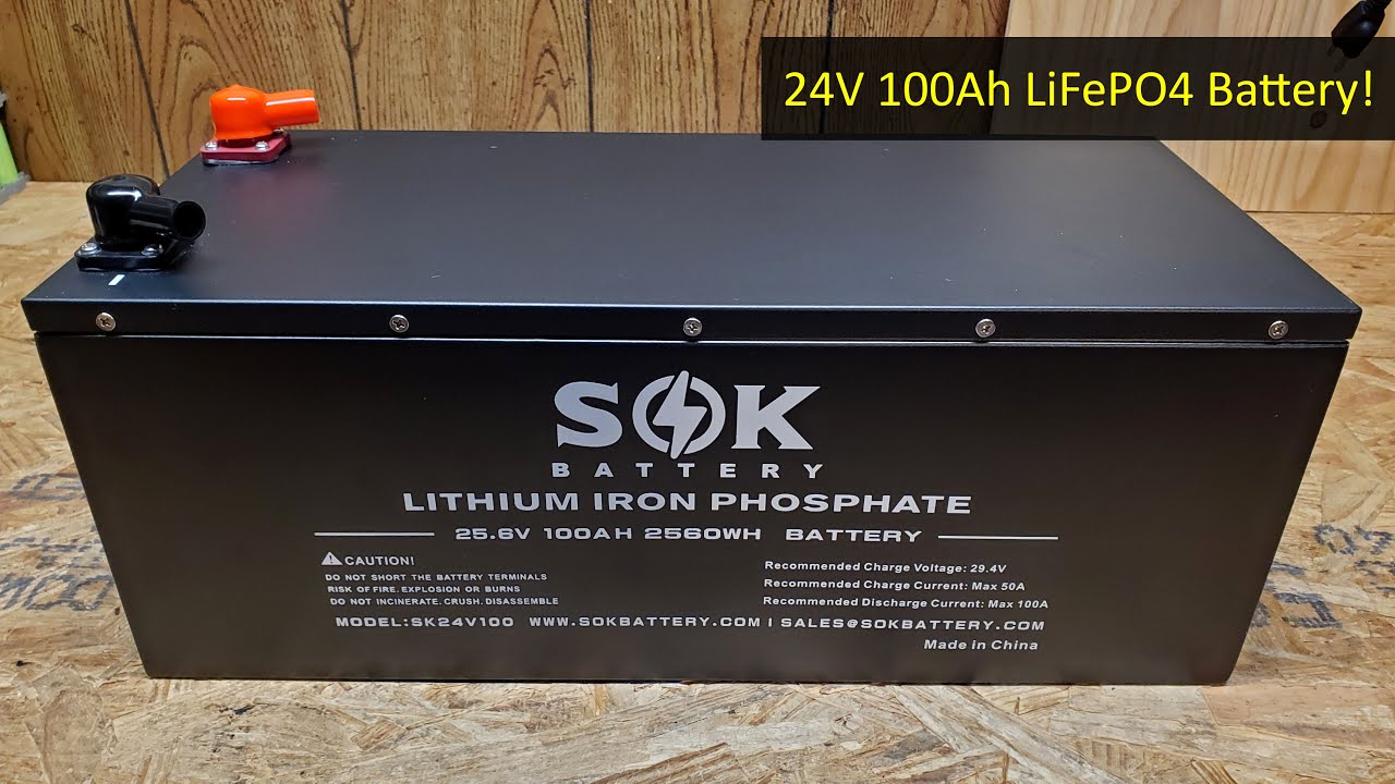 SOK 24V 100Ah LiFePO4 Battery Review, 10-Year Warranty!