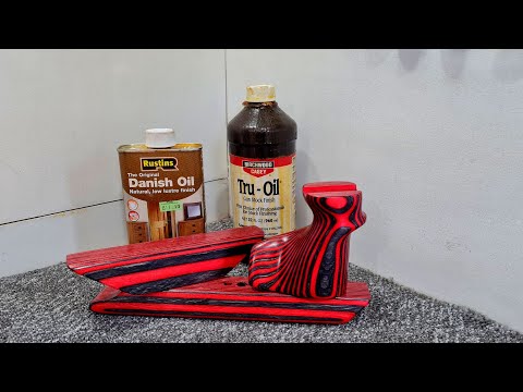 Hybrid oil finishing.. tru oil and danish on laminate competition air rifles
