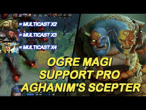 Dota 2 - New 7.23 Ogre magi Support Pro Hand of Midas Gold x4 Items Recommended Winner
