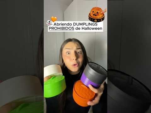 Abrí los DUMPLINGS PROHIBIDOS de HALLOWEEN 😱🎃👻 #halloween #dumplings