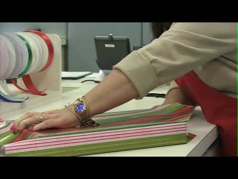 Gift wrapping at Von Maur