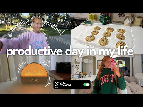 *realistic* 6am productive day in my life: new mom, morning routine, baking & girls night