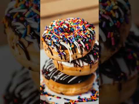 Sprinkle donuts Subscribe for more videos #youtubeshorts #foodmedia #yummy #tasty #delicious #yum