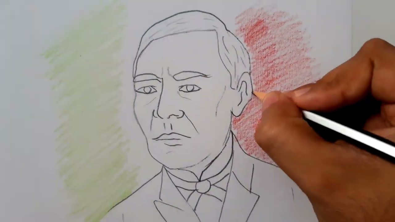 ¿Cómo dibujar a Benito Juárez
