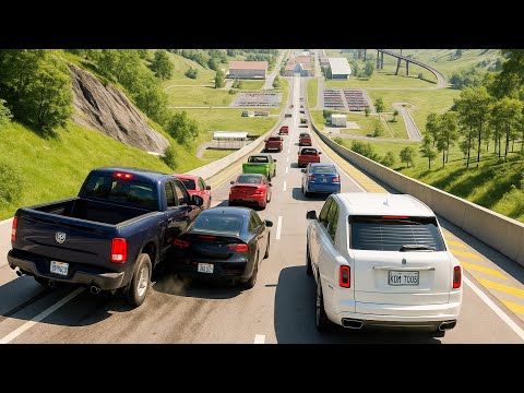 Big Ramp Jumps with Real Car Mods 26 - BeamNG Drive Crashes | DestructionNation