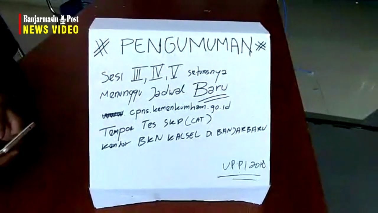 Terjadi Masalah dengan Komputer Tes CAT  CPNS Kemenkumham  