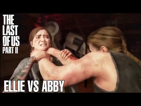 Last Of Us 2 Abby Vs Ellie Playing as Abby Full Fight Scene Gameplay