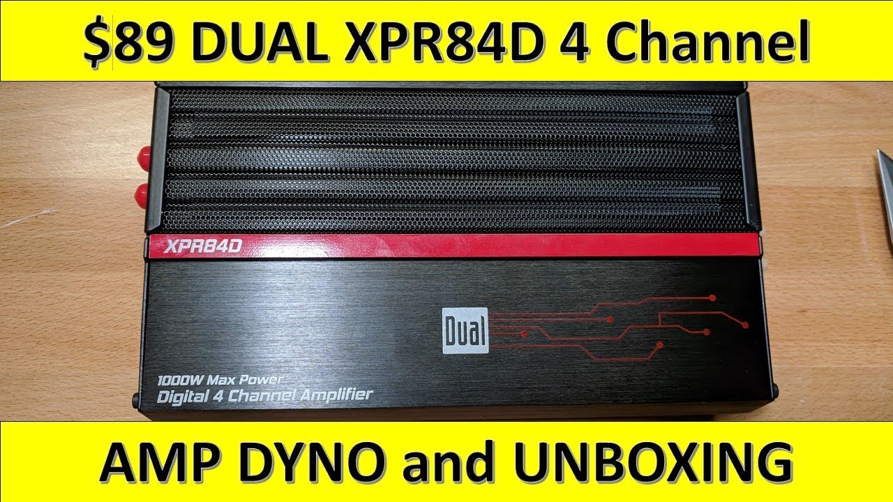 $89 4 Channel Amp from Walmart Dual XPR84D Amp Dyno and Unboxing