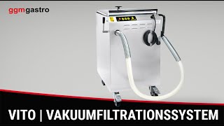 VITO | XM Système de filtration sous vide - 30 litres/minute - pour friteuses de 75 litres max.