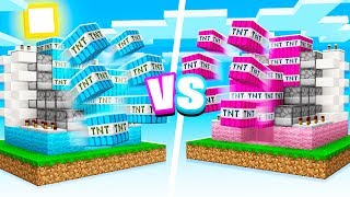 MINECRAFT Boy vs Girl TNT WARS Challenge!