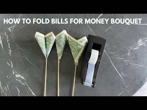 How to Fold Bills for a Money Bouquet (Step by Step)