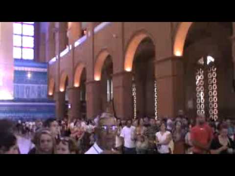 Dentro da Igreja de Aparecida