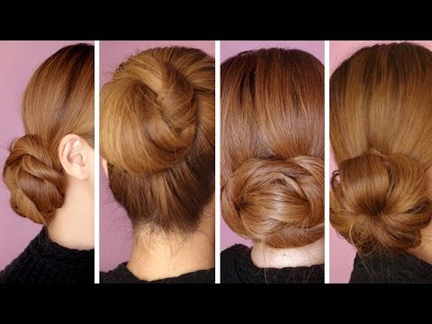 4 Easy Hair Bun Tutorials for the Holidays