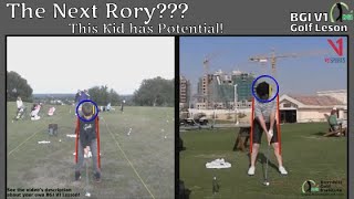 The Next Rory? This Kid has Potential - BGI V1 Golf Lesson