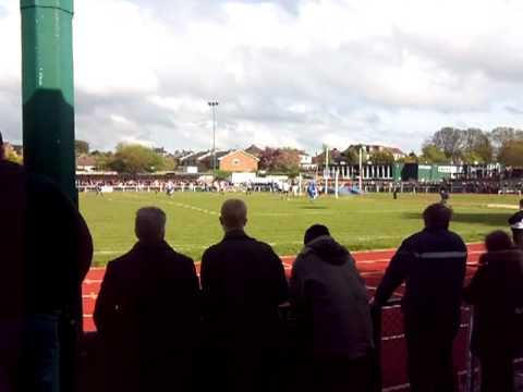 AFC Hornchurch 2-1 Lowestoft Town AET. Ryman Isthmian Premier Play-Off Final. Mon7May2012