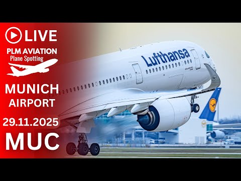 🔴 LIVE MUC | MUNICH AIRPORT ACTION - PLANE SPOTTING LIVESTREAM