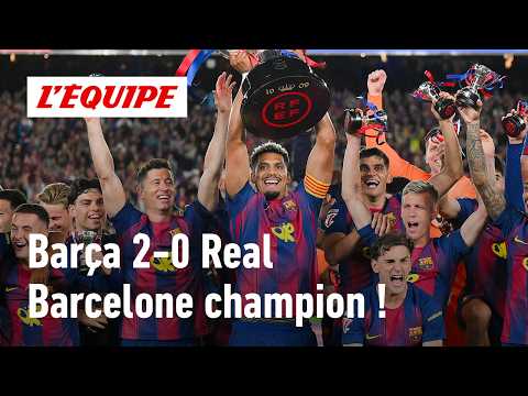 Barcelone 2-0 Real Madrid : Le Barça sacré champion, le Real plus que jamais en crise